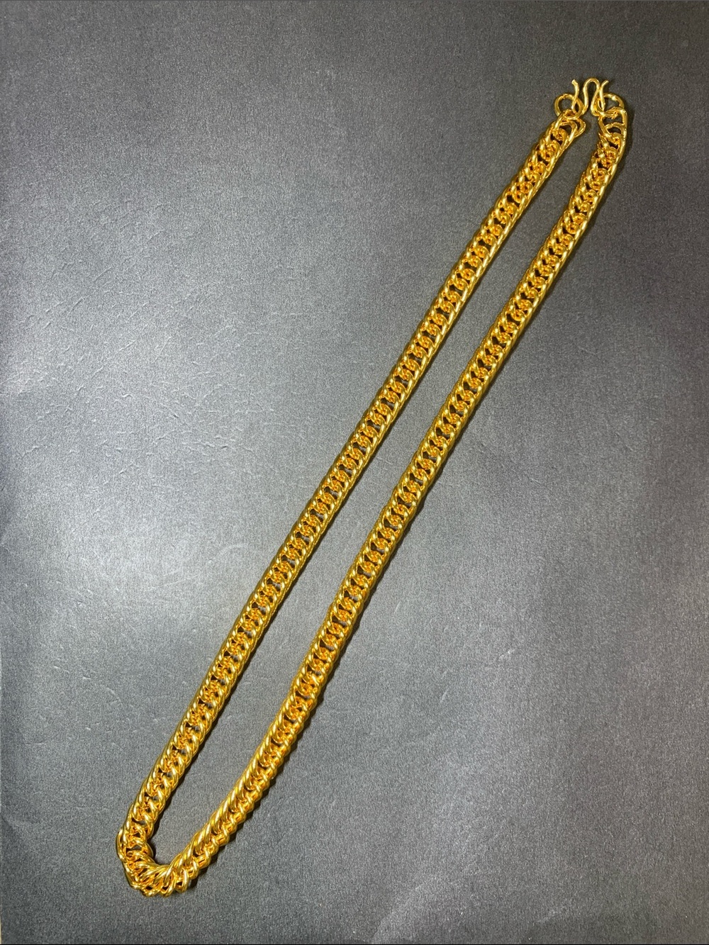Gold-Tone Cuban Link Chain Necklace